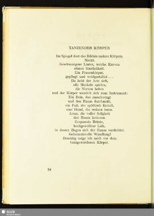 Tanzender Körper