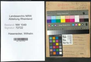 Entnazifizierung Wilhelm Hasenecker , geb. 31.01.1906 (Polizist)