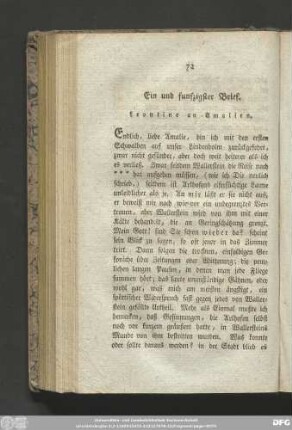 Ein und funfzigster Brief. Leontine an Amalien.