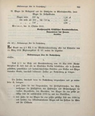 Nr. 127: Bestimmungen über die Nacheichung