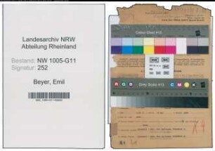 Entnazifizierung Emil Beyer , geb. 02.08.1903 (Fahrzeugmeister)
