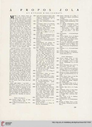 4: À propos Zola et stykke Bibliografi