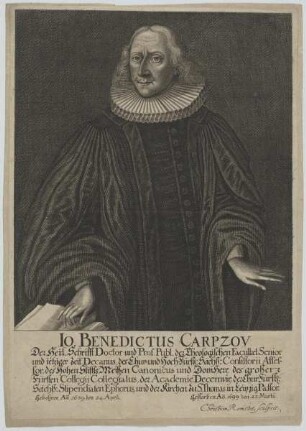 Bildnis des Io. Benedictus Carpzov