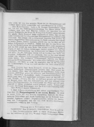 Sitzung am 4. November 1902.