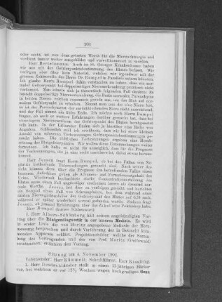 Sitzung am 4. November 1902.