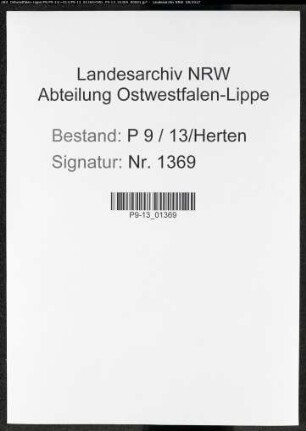 Sterberegister Standesamt Herten