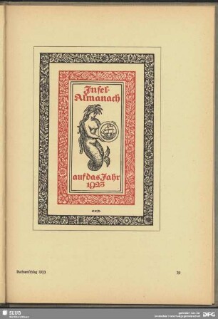 Buchumschlag "Insel-Almanach"
