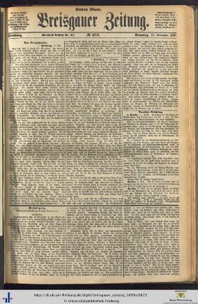 19.11.1899 (Erstes Blatt)