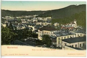 Marienbad. Blick von der englischen Kirche