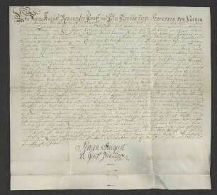1750 Dez. 04. Gräfl. lipp. Lehnsbrief für Kleinsorge auf den Spiegelberg lautend.
