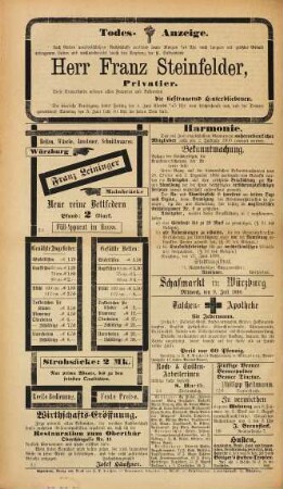 Fränkisches Volksblatt. Ausg. 000 : Tageszeitung für Unterfranken. 23. 1890, 7 - 12