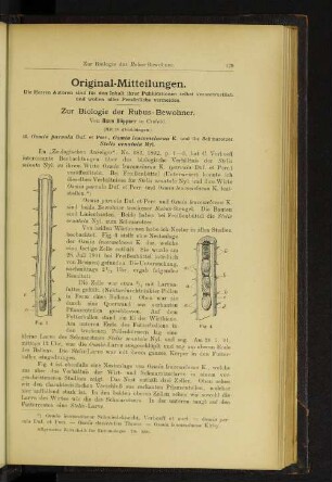 Zur Biologie der Robus-Bewohner.