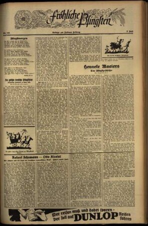 Zweite Ausgabe vom Sonntag, den 09. Juni 1935.