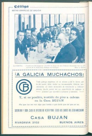 La Coruña.- [Fotografía de la] Presidencia del banquete ofrecido en honor de don Federico Fernández Sar [...]