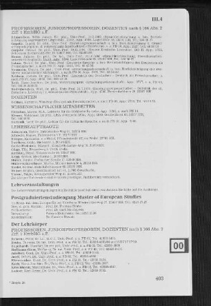 Postgraduiertenstudiengang Master of European Studies
