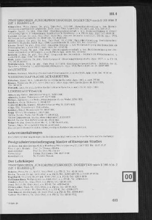 Postgraduiertenstudiengang Master of European Studies