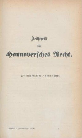 Dritten Bandes zweites Heft