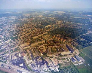Bebauung in Chemnitz-Bernsdorf : Blickrichtung Osten