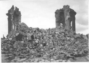 Dresden-Altstadt. Ruine der Frauenkirche. Ansicht von Westen