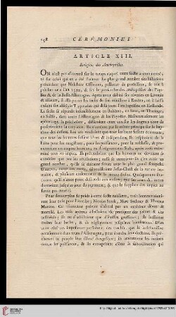Article XIII
