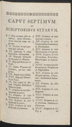 Caput Septum De Scriptoribus Vitarum