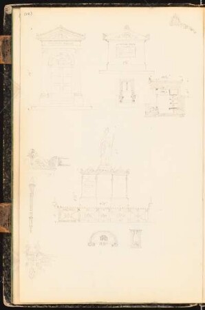 Skizzenbuch: Torbögen, Denkmale, Details: Ansichten