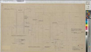 Wiederaufbau des Empfangsgebäudes [Bahnhof] Oberhausen-Sterkrade, Blatt~12: Säulenkopf, Gesims: Details, M.~1:5 und M.~1:1 Hge, Sknr.: 2, Fanr.: 7, Bunr.: 24