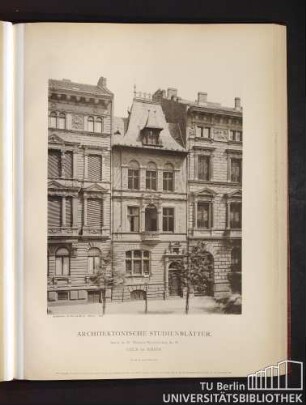 Serie II. No. 95. Wohnhaus Hohenzollernring No. 58. Cöln am Rhein.