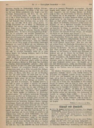 296-298 Liturgik und Homiletik