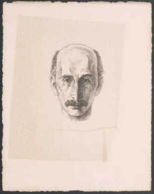 Porträt (Kopfstück) von Alfred Mombert