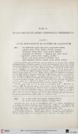 Pars II: Tituli christiani ad res christianas pertinentes