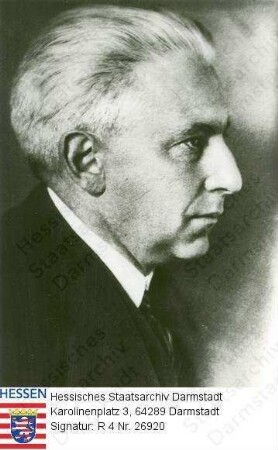 Goldstein, Julius, Prof. Dr. (1873-1929) / Porträt, linkes Profil-Brustbild
