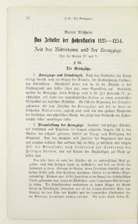 Vierter Abschnitt. Das Zeitalter der Hohenstaufen 1125-1254