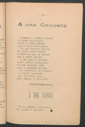 A una ingrata