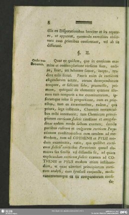 §. II. Ordo tractationis