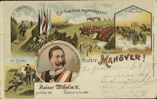 Lieb Vaterland magst ruhig sein! - Gruss aus dem Kaiser-Manöver!