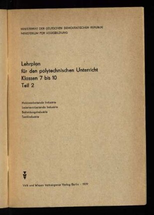 1979: Holzbearbeitende Industrie, lederverarbeitende Industrie, Bekleidungsindustrie, Textilindustrie