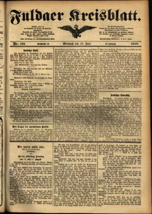 Ausgabe vom Mittwoch, den 10. Juni 1908.