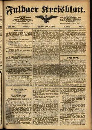 Ausgabe vom Mittwoch, den 10. Juni 1908.