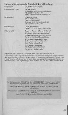 Saarbrücker Universitätskonzerte