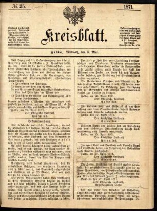 Ausgabe vom Mittwoch, den 03. Mai 1871.