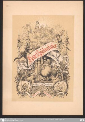 Keine Spielverderber : [allegorisches Bühnenweihfestspiel-Bummelstück mit Gesang und Tanz zur feierlichen Eröffnung und Einweihung der Winter-Zwillings-Kegelbahn im Malkasten zu Düsseldorf am 11. November 1882]