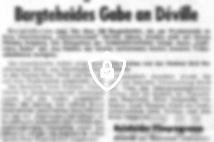 Stilisierter "Gallischer Hahn" - Bargteheides Gabe an Déville