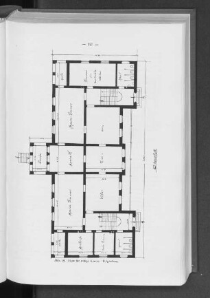 Abb. 19. Haus für ruhige Kranke. Erdgeschoss.