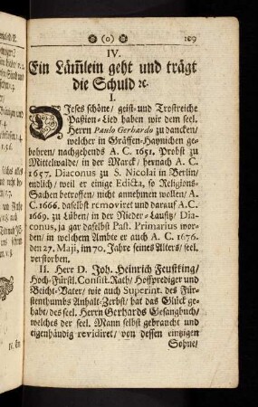109-121, IV. Ein Lämmlein geht und trägt die Schuld