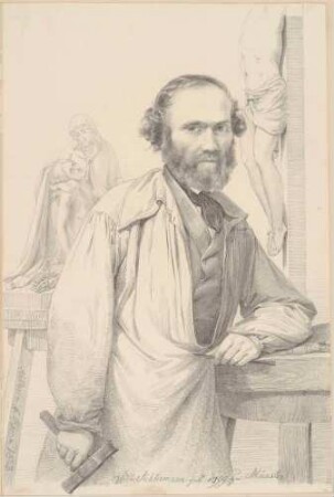 Bildnis Achtermann, Wilhelm (1799-1884), Bildhauer