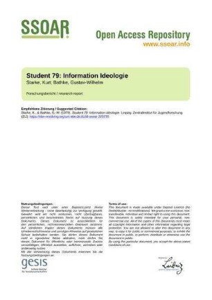 Student 79: Information Ideologie