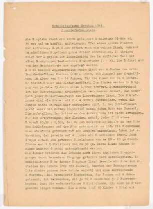 Jugenderholungsheim Schinkelwettbewerb 1943: Aufgabenstellung und Erläuterungsbericht