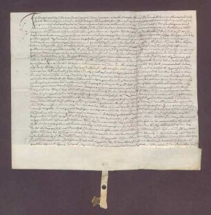Lienhart Großkopf, Einwohner zu Odenheim, und seine Frau Barbara verschreiben dem Ritterstift Bruchsal eine jährliche Gült von 1 Gulden für 20 Gulden Hauptgut.