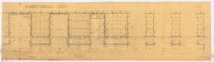 Reichsluftfahrtministerium, Berlin: Wandgestaltung Q4R: Grundriss, Ansicht 1:20